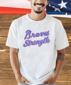 Chris Sale wearing Braves strength shirt