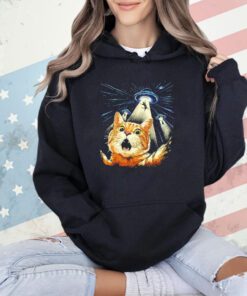 Flying saucers abducting cats The Purrr-fect Abduction shirt