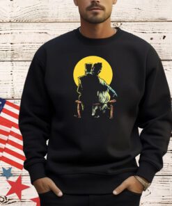 Frankenstein Monster and Bride Gazing at the Moon Shirt