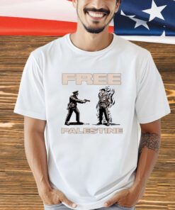 Free Palestine Police and Aaron Bushnell shirt