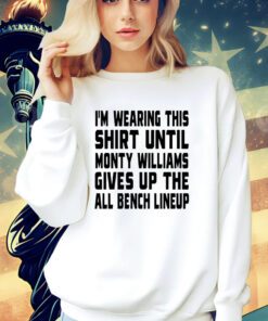I’m wearing this shirt until monty williams gives up the all bench lineup shirt
