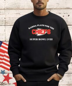 Karma plays for the Chiefs Super Bowl LVIII shirt