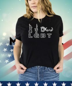 LGBT Liberty gun beer tits shirt