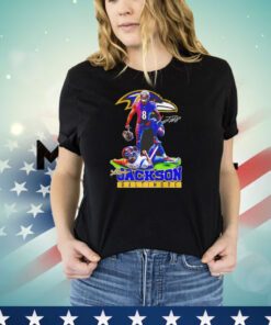 Lamar Jackson Baltimore Ravens beat C.J. Stroud Houston Texans signature shirt