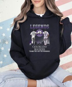 Legends Colorado Rockies Walker And Helton Thank You For The Memories T-Shirt