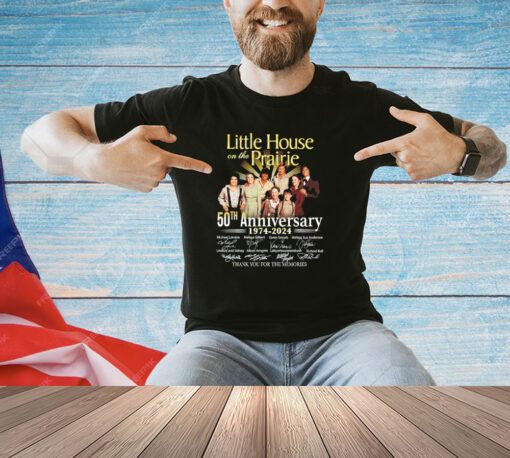 Little House on the Prairie 50th anniversary 1974 2024 signatures shirt