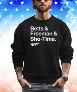 Los Angeles Dodgers Betts & Freeman & Sho-Time shirt