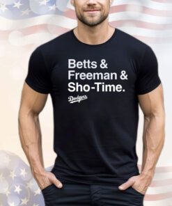 Los Angeles Dodgers Betts & Freeman & Sho-Time shirt