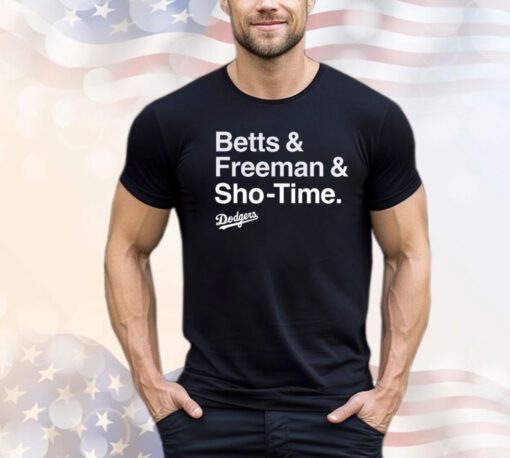 Los Angeles Dodgers Betts & Freeman & Sho-Time shirt