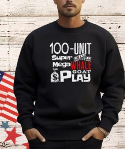 Men’s 100- unit super mega whale goat play shirt