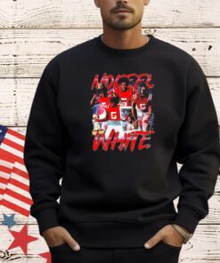 Noreel White Ole Miss Rebels football graphic poster shirt