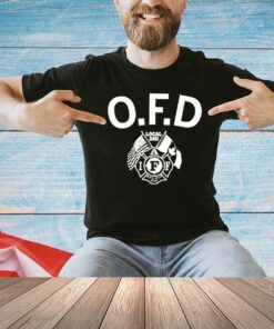 Omaha fire department curved logo shirt