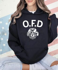 Omaha fire department curved logo shirt