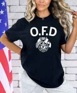 Omaha fire department curved logo shirt