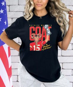 Patrick Mahomes Goat the greatest of all time shirt