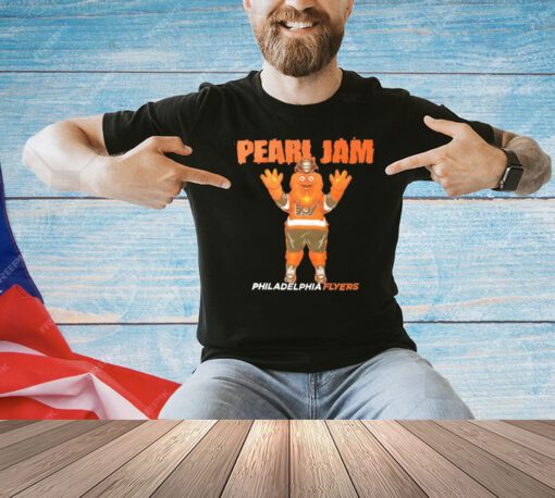 Pearl Jam Philadelphia Flyers Gritty shirt