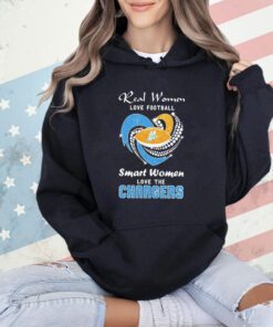 Real women love football smart women love the Los Angeles Chargers 2024 shirt