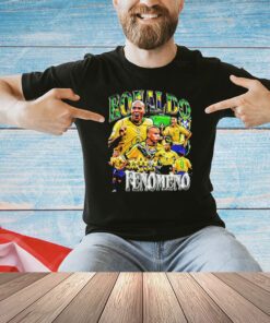 Ronaldo Fenomeno Brazil football player graphic poster shirt