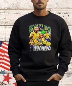 Ronaldo Fenomeno Brazil football player graphic poster shirt