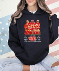 San Francisco 49ers 80 Years 1944 2024 Thank You For The Memories Signatures Shirt