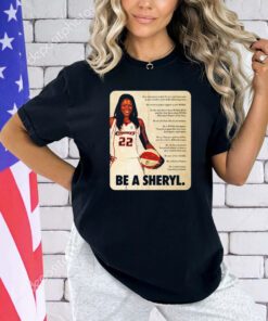 Sheryl Swoopes wearing be a Sheryl shirt