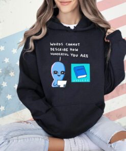 Strange planet special product words shirt