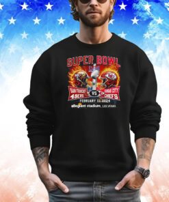 Super Bowl Lviii San Francisco 49ers Vs Kansas City Chiefs February 11 2024 Allegiant Stadium Las Vegas Shirt