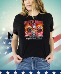 Super Bowl Lviii San Francisco 49ers Vs Kansas City Chiefs February 11 2024 Allegiant Stadium Las Vegas Shirt