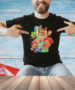 Super Mario Bros games and the Game Boy Plumber Game shirt