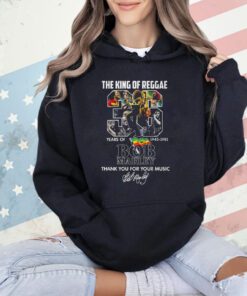 The King Of Reggae 36 Years Of 1945 – 1981 Bob Marley Thank You For Your Music T-Shirt