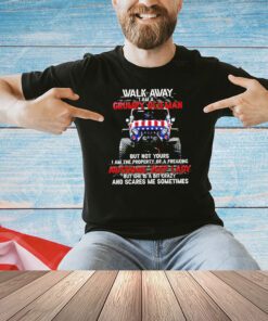 Walk away I am a grumpy old man but not yours I am the property of a freaking awesome jeep lady shirt