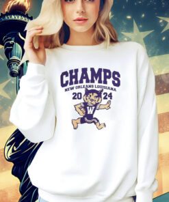 Washington Huskies Champs 2024 New Orleans Louisiana Mascot shirt