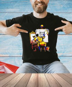 Wolverine X Norman Rockwell’s Triple Self-Portrait Snikt Portrait shirt