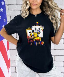 Wolverine X Norman Rockwell’s Triple Self-Portrait Snikt Portrait shirt