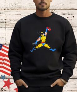 Wolverine and Deadpool X Air Jordan Jumpman logo Air Mutant shirt