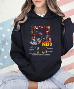 51 Years Of 1973-2024 Kiss Band Thank You For The Memories signatures T-Shirt