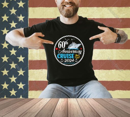 60th Anniversary Cruise 2024 Matching Group Couple Cruising T-Shirt