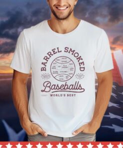 Barrel smoked baseballs worlds best Shirt