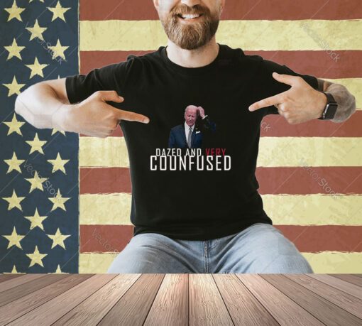 Biden Dazed And Very Confused Tiedye Funny Anti Joe Biden Premium T-Shirt