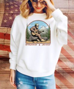 Bigfoot Strummin’ And Jammin’ t-shirt