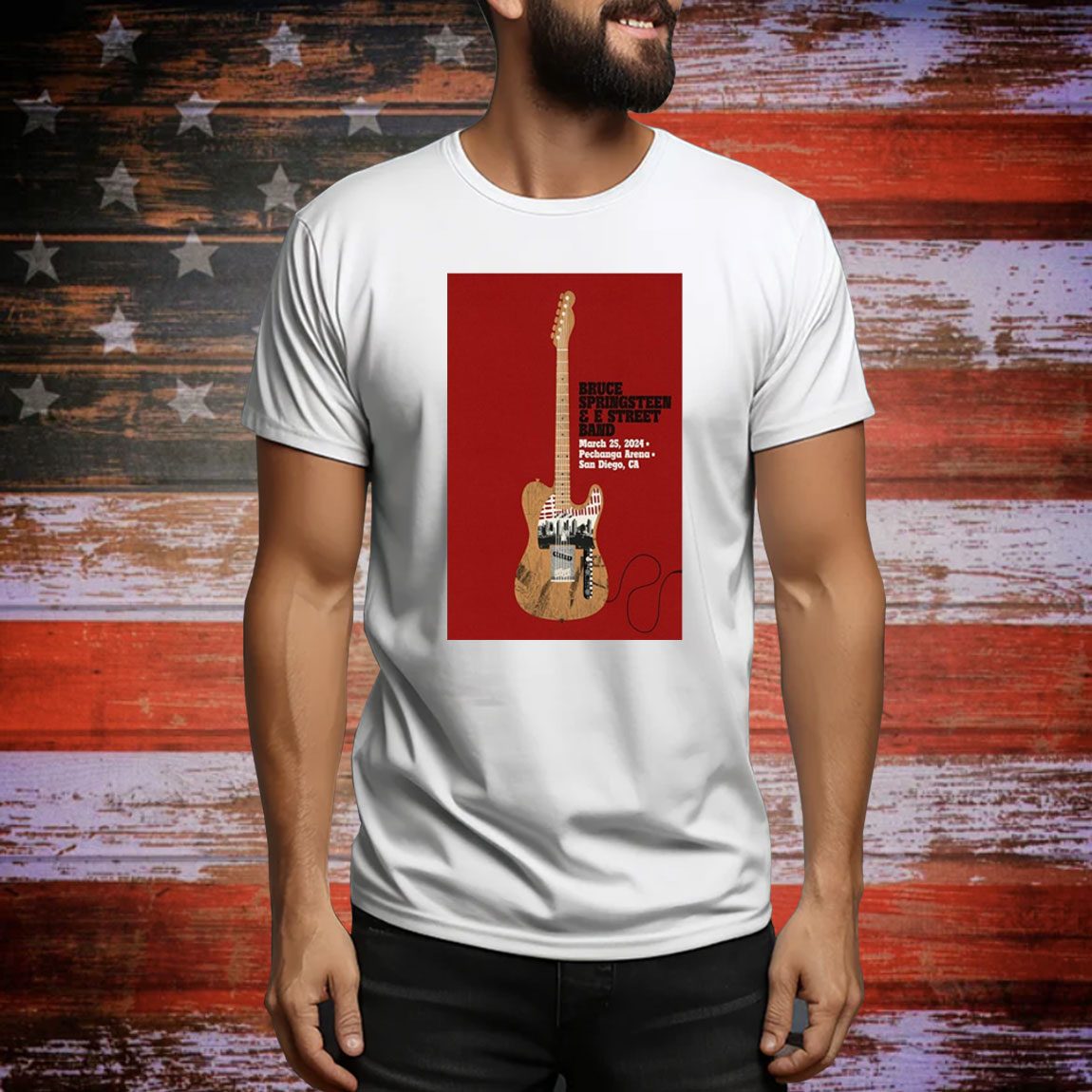 Bruce Springsteen And E Street Band March 25 2024 Pechanga Arena San Diego CA Poster t-shirt