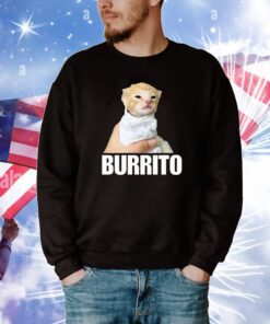 Burrito Cat Cringey t-shirt