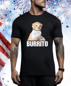 Burrito Cat Cringey t-shirt