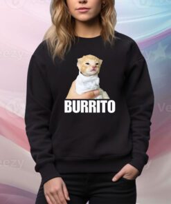 Burrito Cat Cringey t-shirt