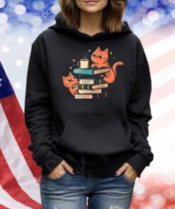 Cats, Books and Coffee t-shirt