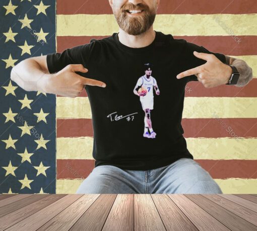 Christian Braun wearing Tyon Grant-Foster T-shirt