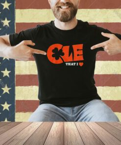Cle That I Love Shamrock Cleveland Guardians T-Shirt