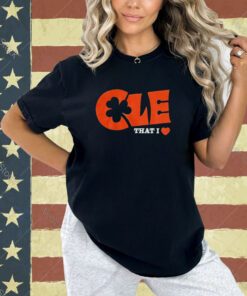 Cle That I Love Shamrock Cleveland Guardians T-Shirt