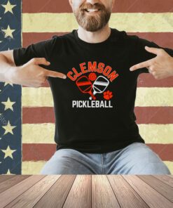 Clemson Tigers pickleball crossed paddles T-shirt