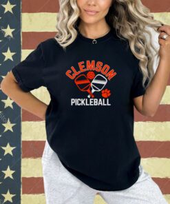 Clemson Tigers pickleball crossed paddles T-shirt